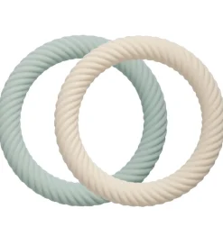 A Little Lovely Company Bideringe>Bideringe - 2-pak - Classic - Sage/Cream