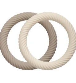 A Little Lovely Company Bideringe>Bidering - 2-pak - Classic - Mushroom/Cr