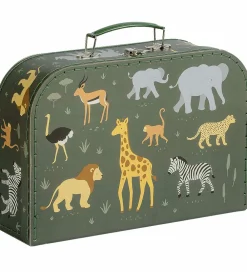 A Little Lovely Company Legekufferter>Kuffertsæt - 2 stk. - 29x20/25,5x18 cm -