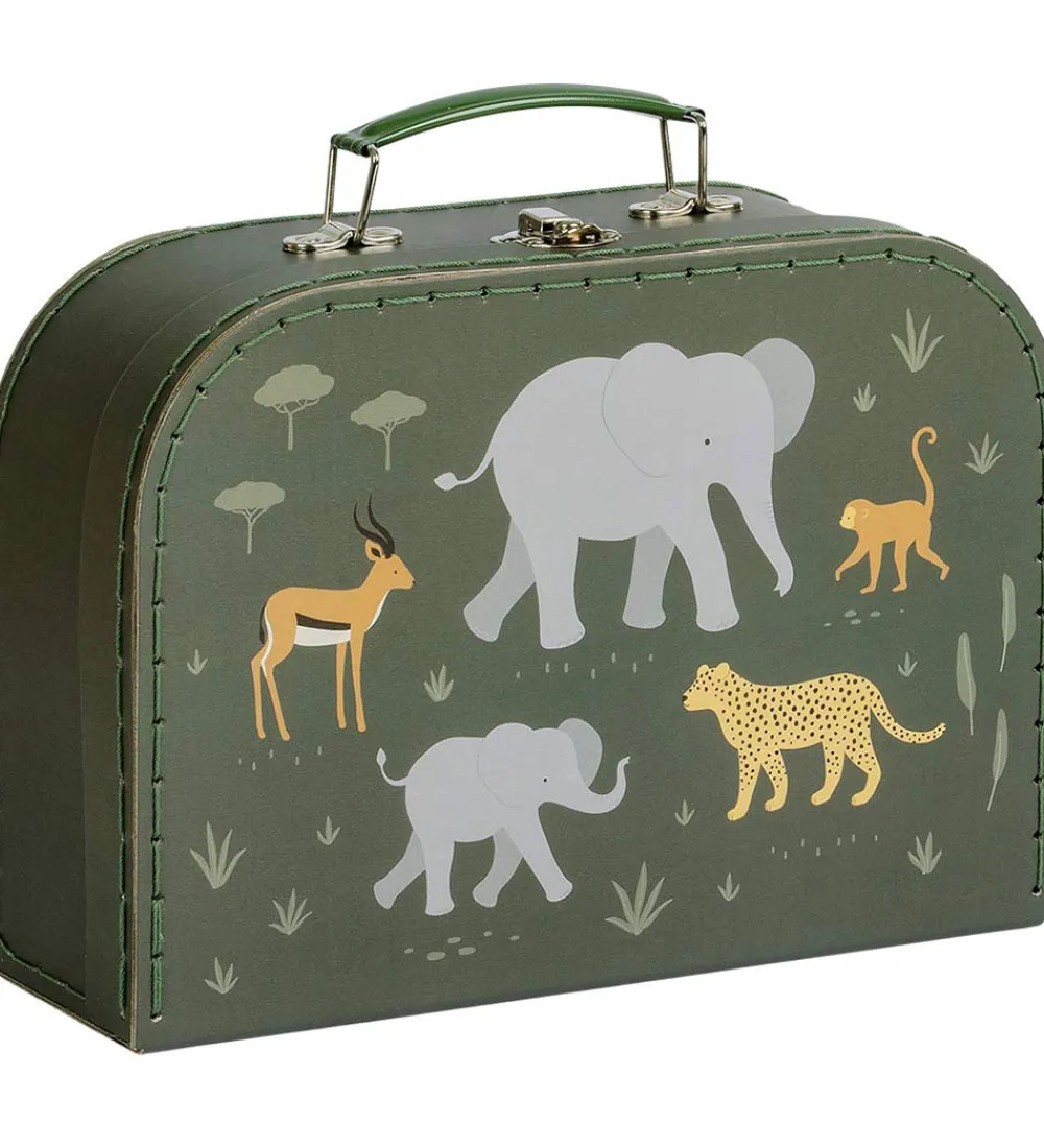 A Little Lovely Company Legekufferter>Kuffertsæt - 2 stk. - 29x20/25,5x18 cm -