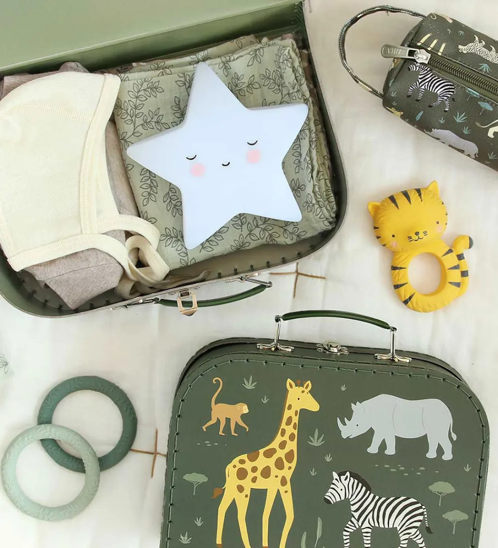 A Little Lovely Company Legekufferter>Kuffertsæt - 2 stk. - 29x20/25,5x18 cm -