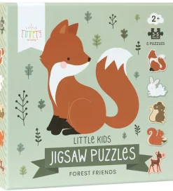 A Little Lovely Company Puslespil|Spil>Puslespil - 5-i-1 - Forest Friends