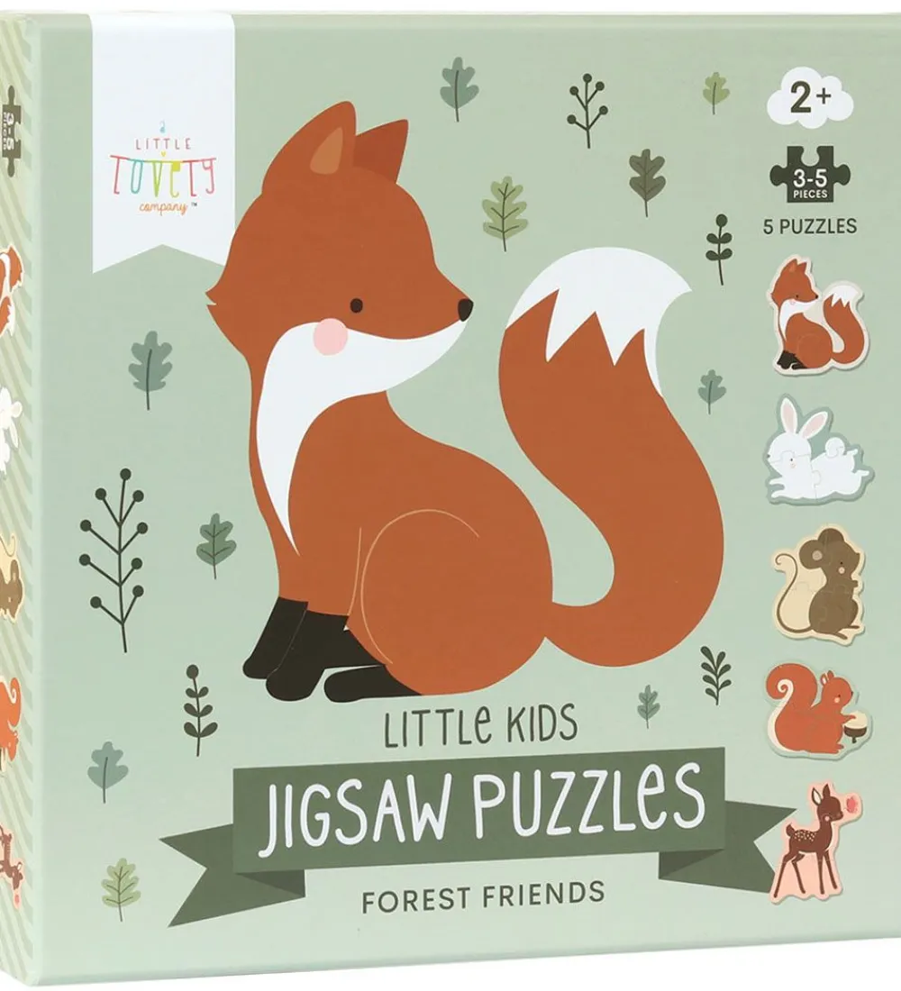 A Little Lovely Company Puslespil|Spil>Puslespil - 5-i-1 - Forest Friends