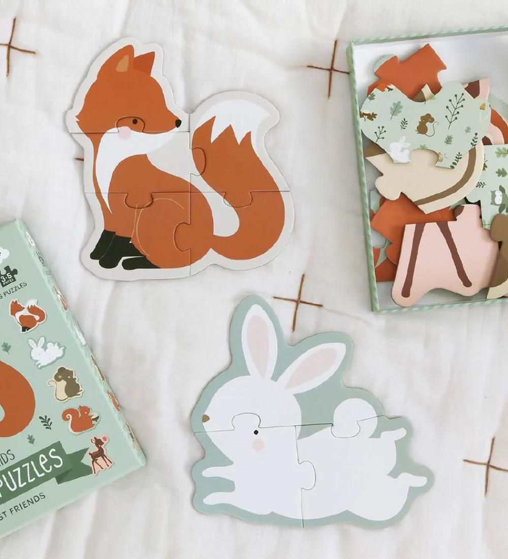 A Little Lovely Company Puslespil|Spil>Puslespil - 5-i-1 - Forest Friends