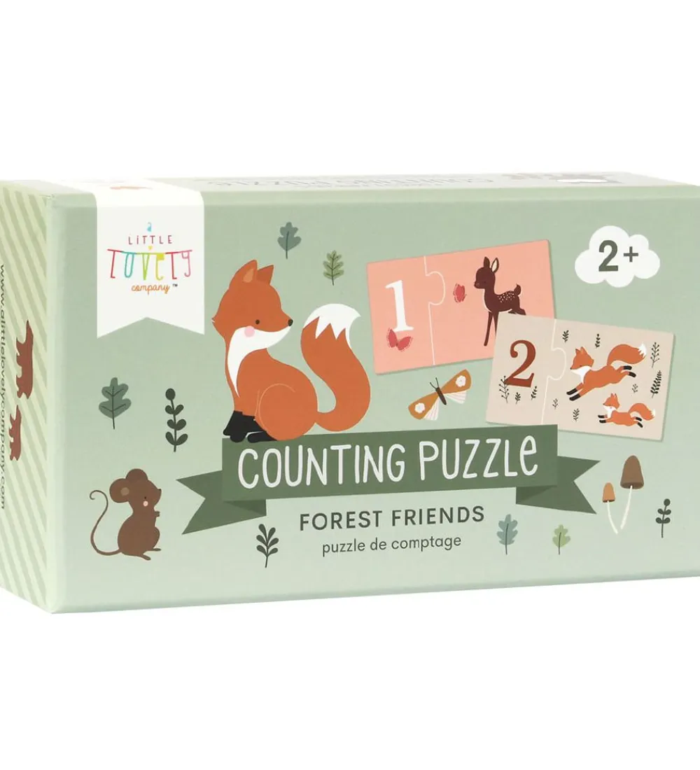 A Little Lovely Company Puslespil|Spil>Tællepuslespil 1-10 - Forest Friends