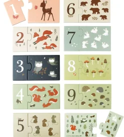 A Little Lovely Company Puslespil|Spil>Tællepuslespil 1-10 - Forest Friends