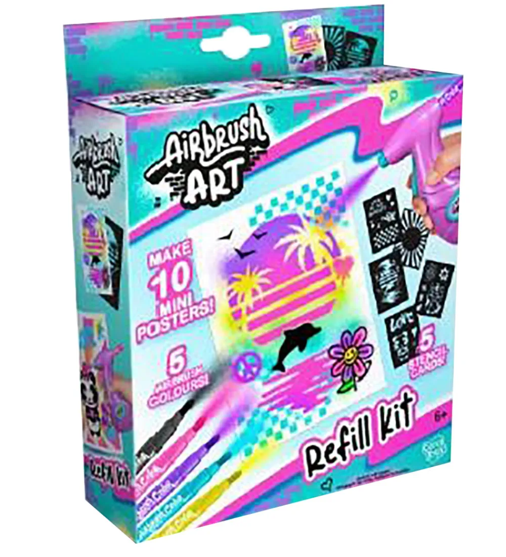 Airbrush Plush Kreasæt>Airbrush Art Kreasæt - Refill