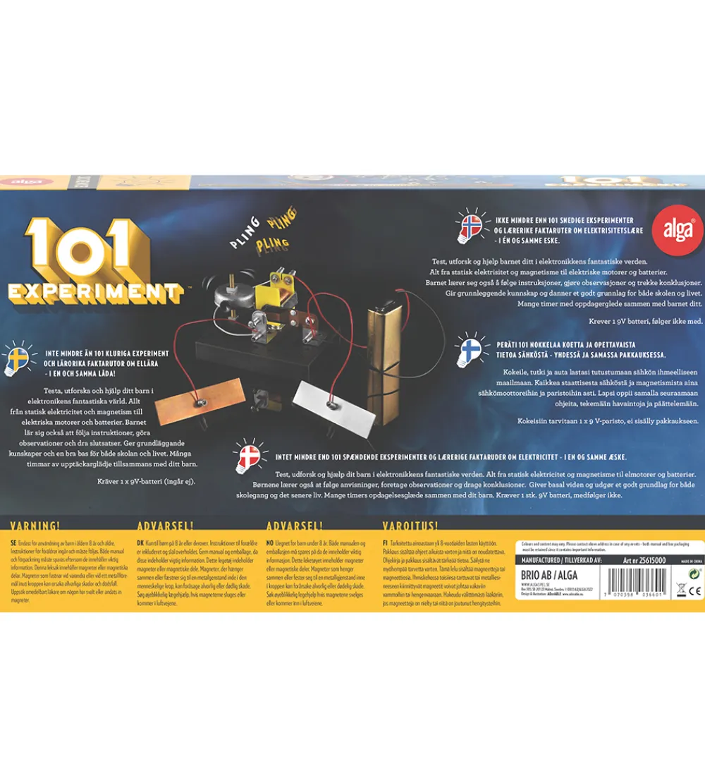 Alga Kreativ Leg>Science - 101 Experiment