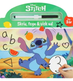 Alvilda Kreativ Leg|Bøger>Aktivitetsbog - Disney Stitch - Skriv, Tegn & Visk Ud