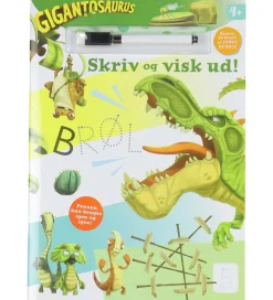 Alvilda Kreativ Leg|Bøger>Aktivitetsbog - Gigantosaurus - Skriv Og Visk Ud