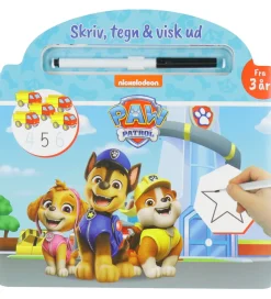 Alvilda Kreativ Leg|Bøger>Aktivitetsbog - Paw Patrol - Skriv, Tegn & Visk Ud