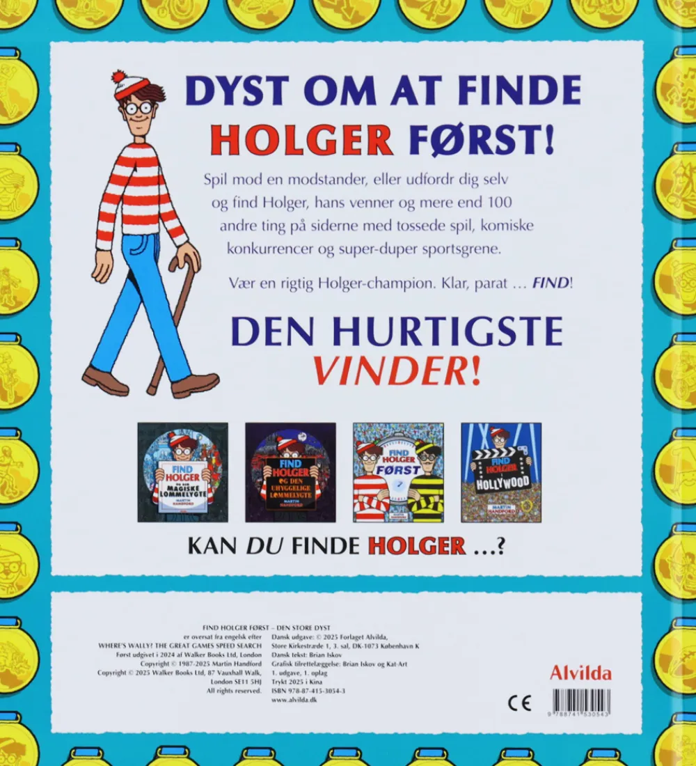 Alvilda Kreativ Leg|Bøger>Bog - Find Holger Først - Den Store Dyst