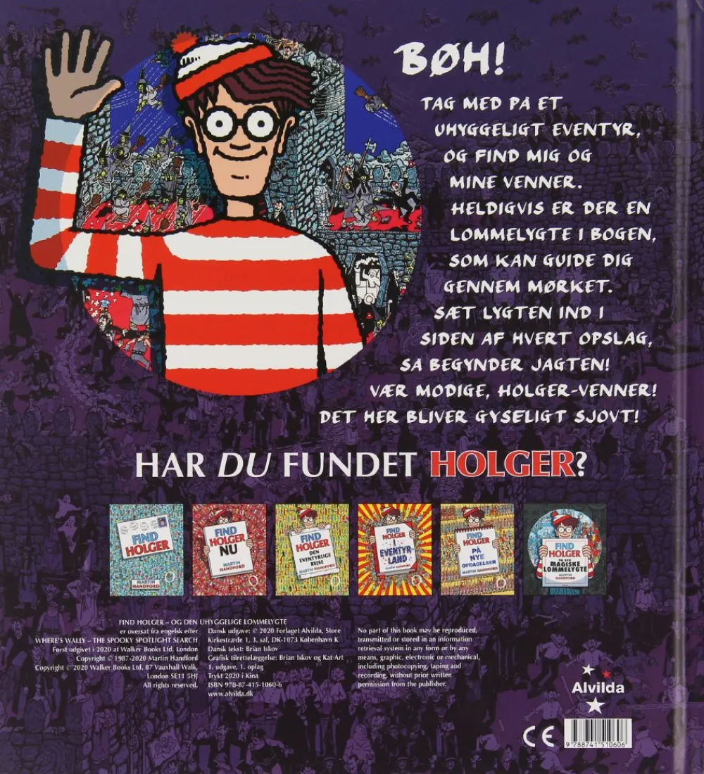 Alvilda Lommelygter>Bog - Find Holger & Den Uhyggelige Lommelygte - Dansk