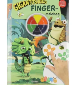 Alvilda Kreativ Leg|Malebog>Bog - Fingermalebog m. Gigantosaurus - Dansk