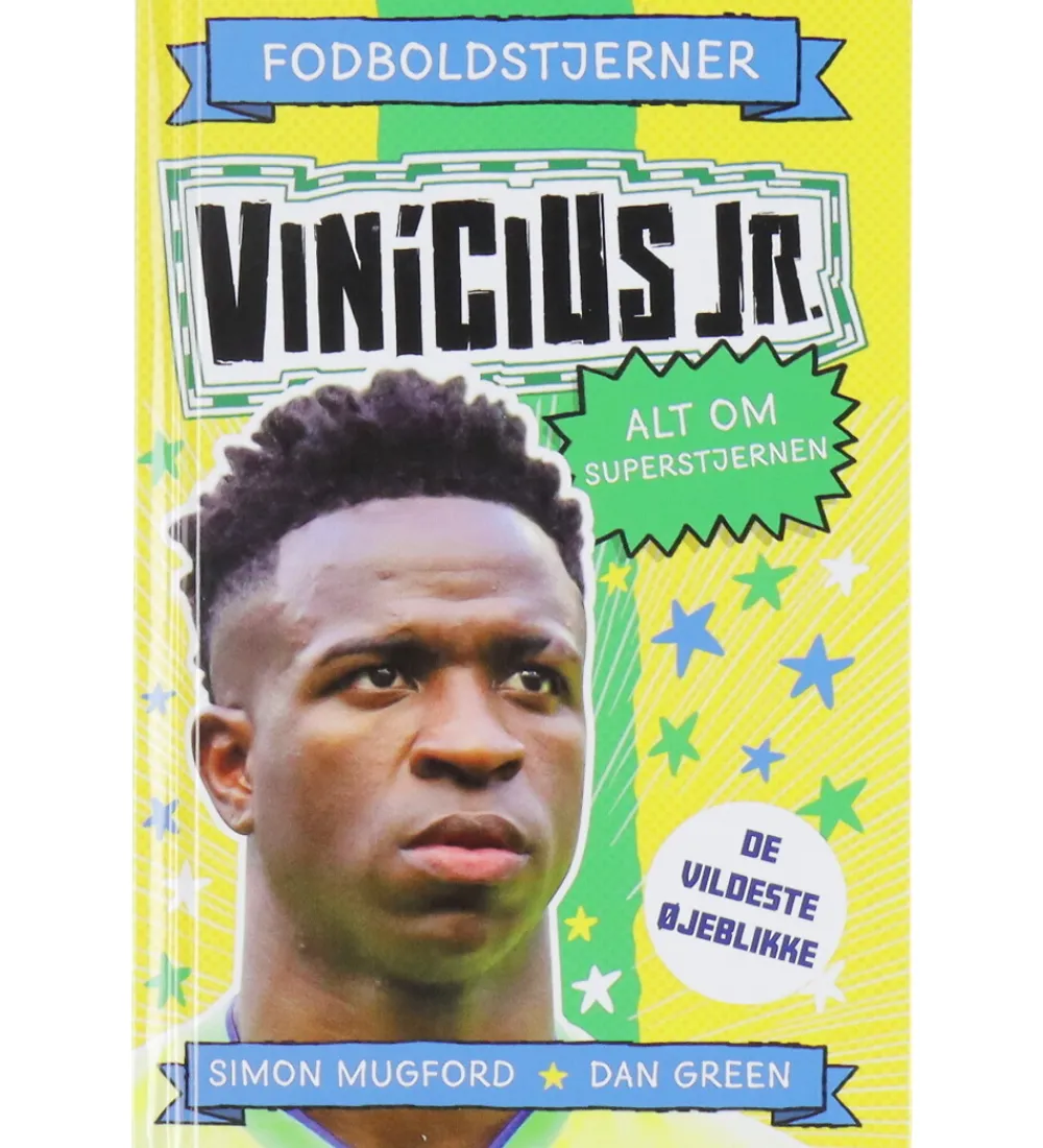 Alvilda Bøger>Bog - Fodboldstjerner - Vinicius Jr. - Dansk