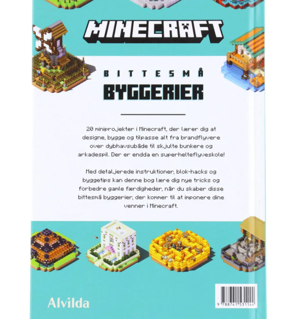 Alvilda Bøger>Bog - Minecraft - Bittesmå Byggerier - DA