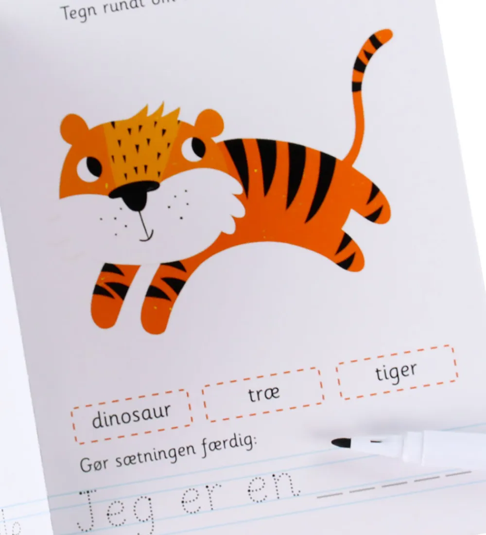 Alvilda Kreativ Leg|Bøger>Bog - Skriv og Visk Ud - De Første Ord - DA