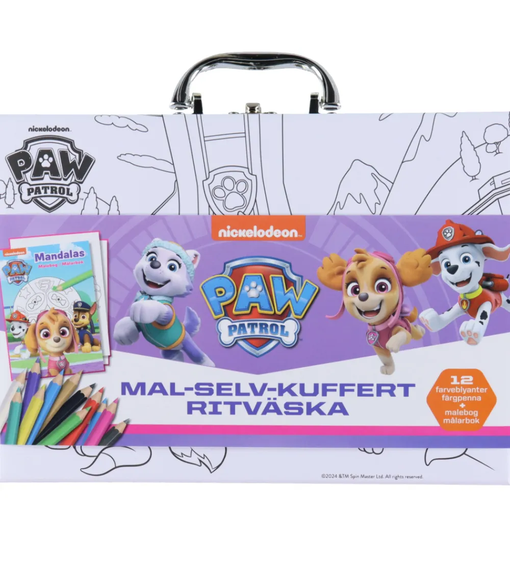 Alvilda Kreasæt>Kuffert - Paw Petrol Skye - Mal Selv Kuffert