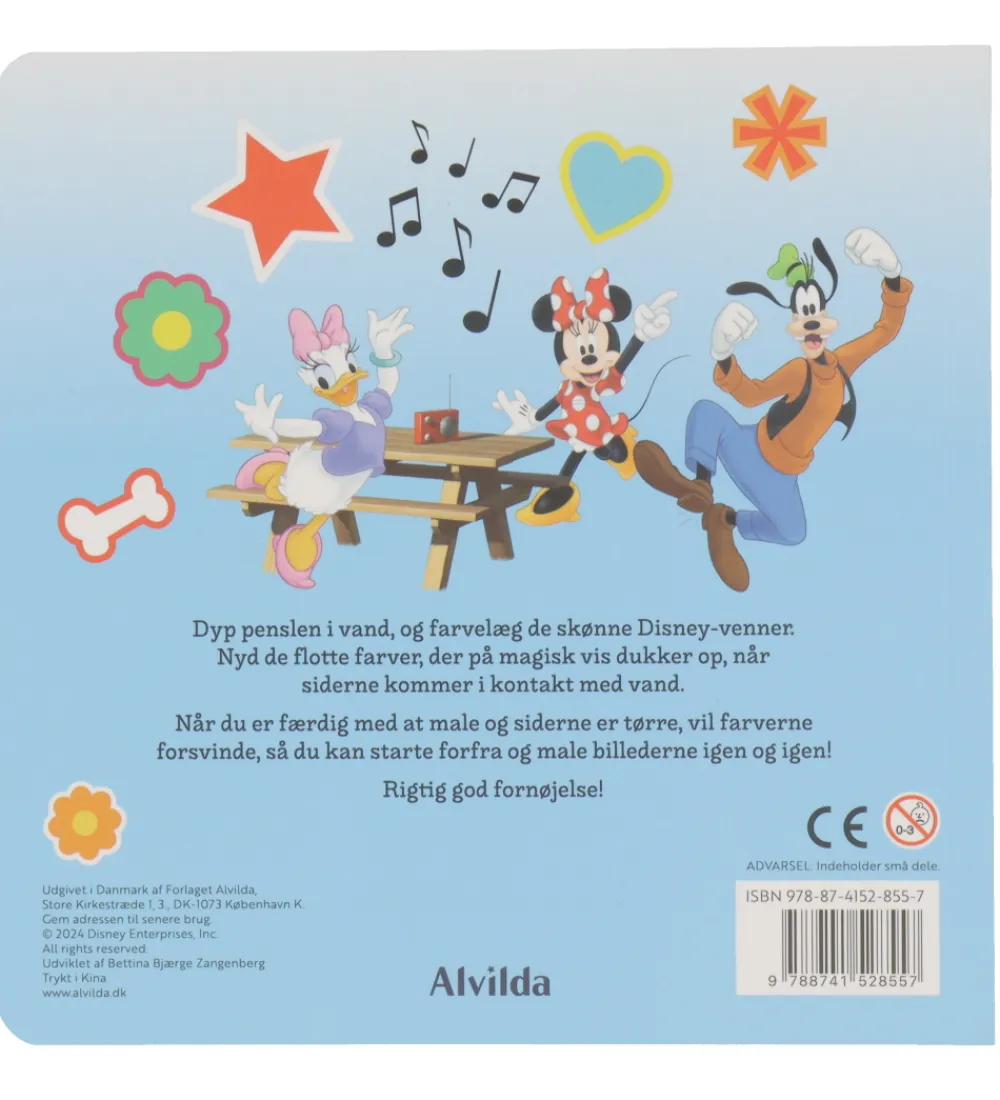 Alvilda Bøger|Malebog>Malebog - Mal Med Vand - Disney Mickey Og Venner