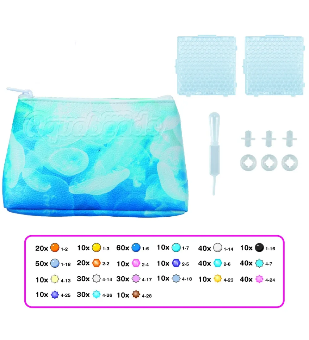 Aquabeads Perler>Perlepung - Dekoration - Sea Life - Blå