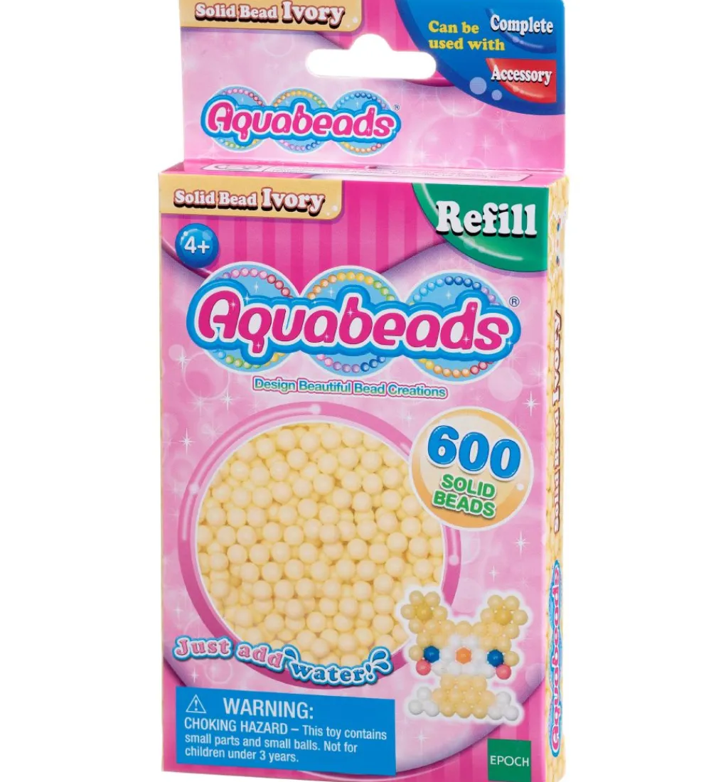 Aquabeads Perler>Perler - 600 stk - Ivory