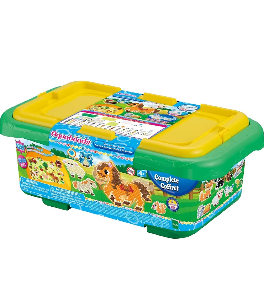 Aquabeads Perler>Perlesæt - 3500+ dele - Box Of Fun - Bondegård