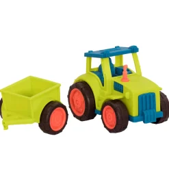B. toys Biler, Tog Og Køretøjer|Udeleg Og Udendørs Legetøj>Bil - Happy Cruisers - 30 cm - Traktor m. Trailer