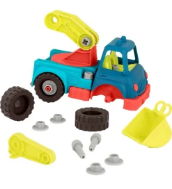 B. toys Biler, Tog Og Køretøjer|Udeleg Og Udendørs Legetøj>Bil - Happy Cruisers - Take-Apart Kranbil - 31 Dele