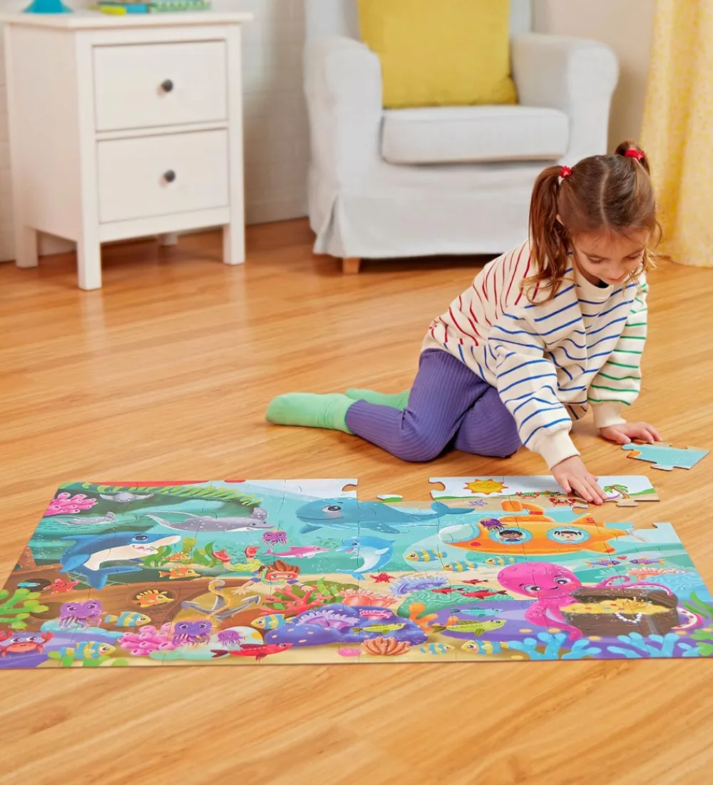 B. toys Puslespil>Gulvpuslespil - 48 Brikker - Under Havet