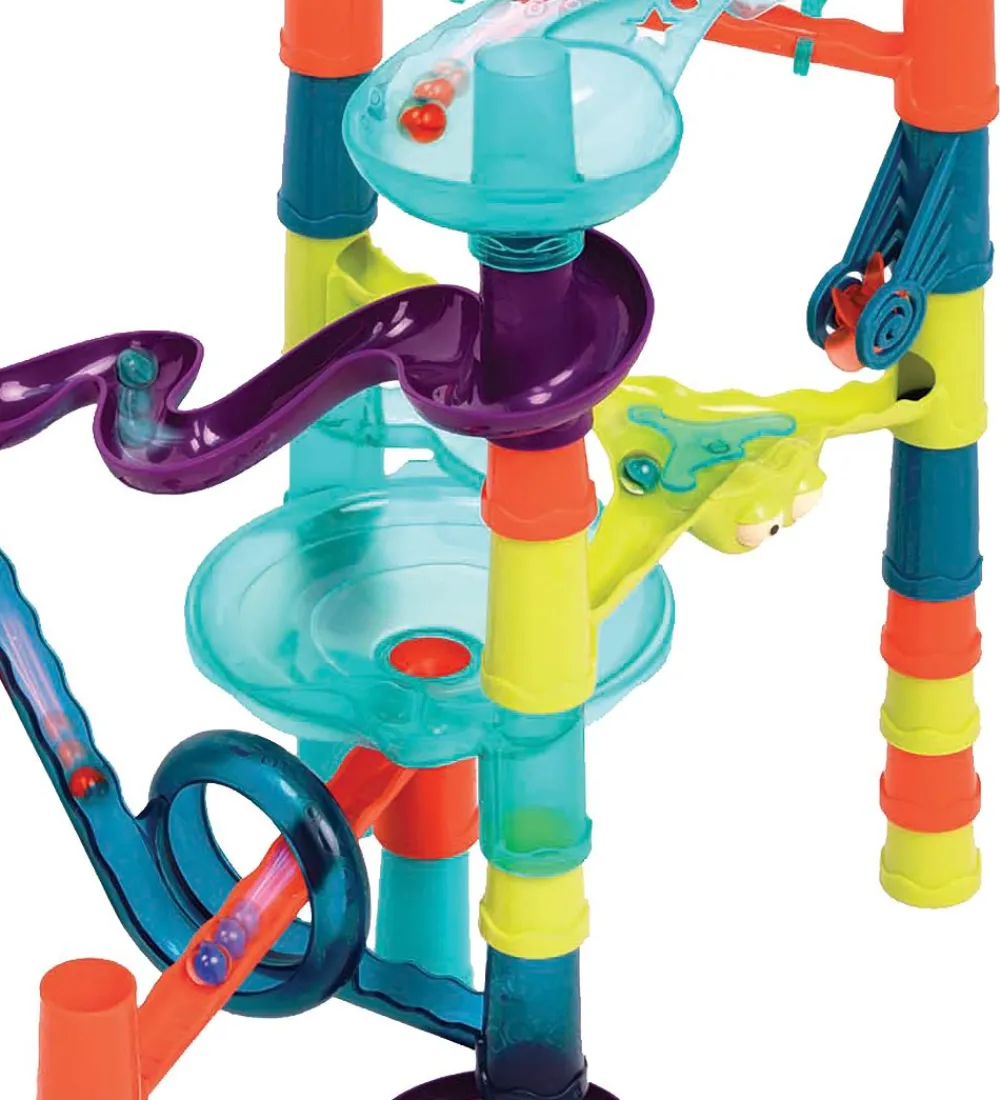 B. toys Kuglebaner>Kuglebane - 38 dele - Multifarvet