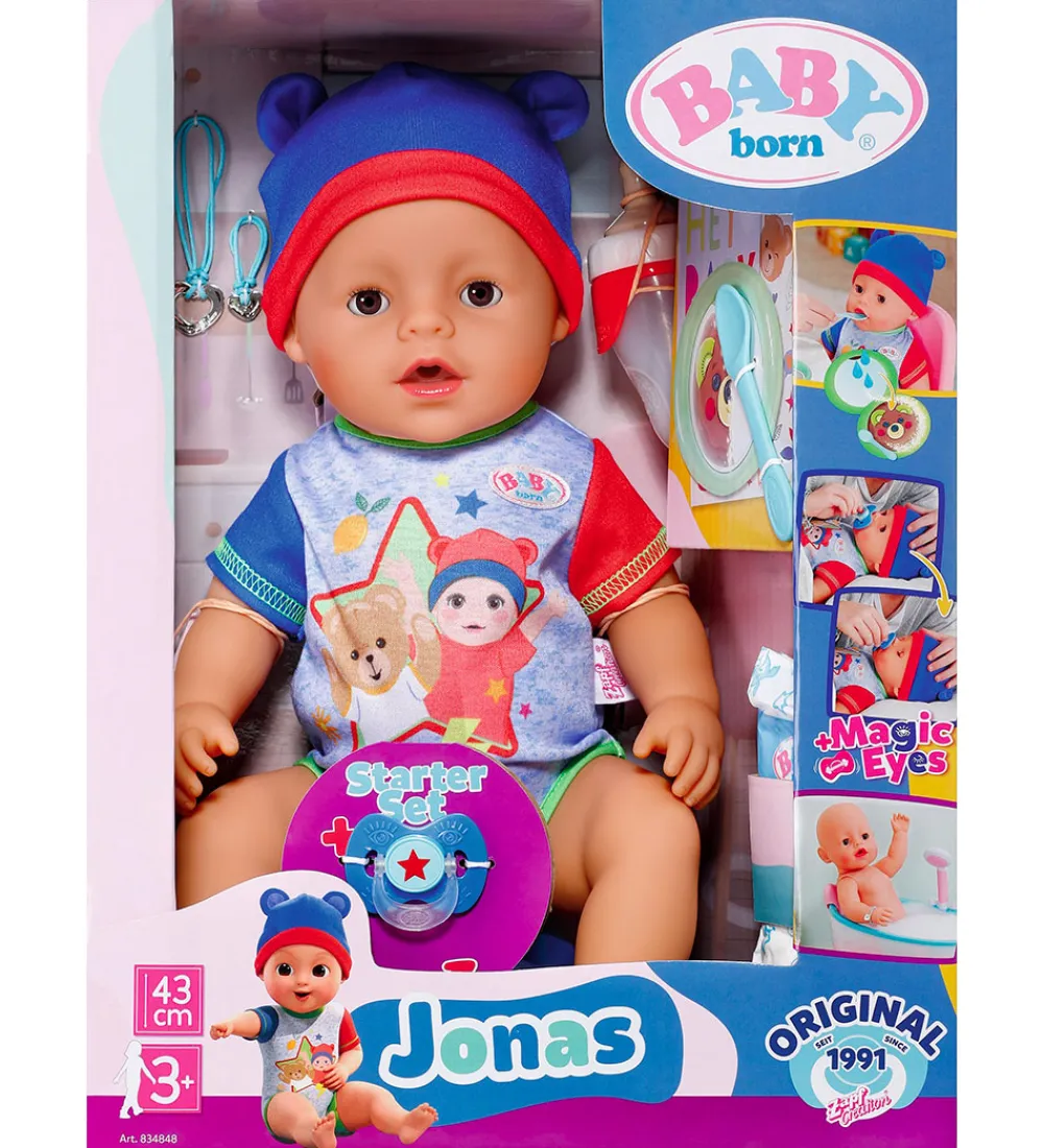 BABY born Dukker Og Tilbehør>Dukke - Jonas - 43 cm - 10 Funktioner