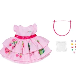 BABY born Dukker Og Tilbehør>Dukketøj - Kjole m. Applikationer - 43 cm