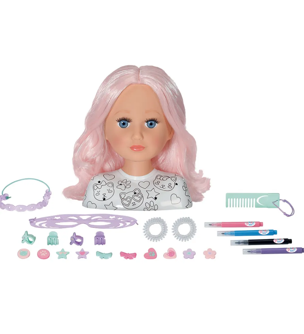 BABY born Dukker Og Tilbehør>Sminkehoved m. Tilbehør - Sister Styling Artist