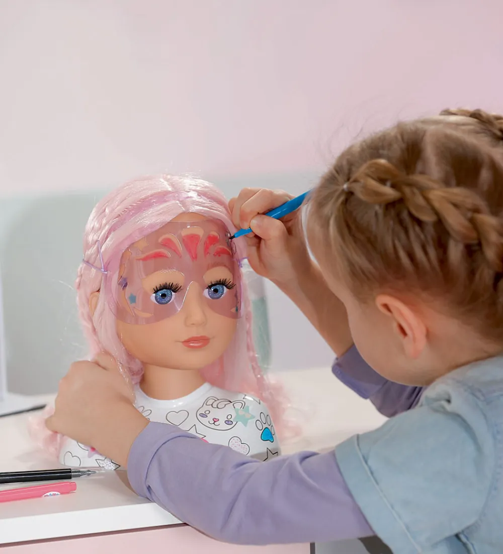 BABY born Dukker Og Tilbehør>Sminkehoved m. Tilbehør - Sister Styling Artist