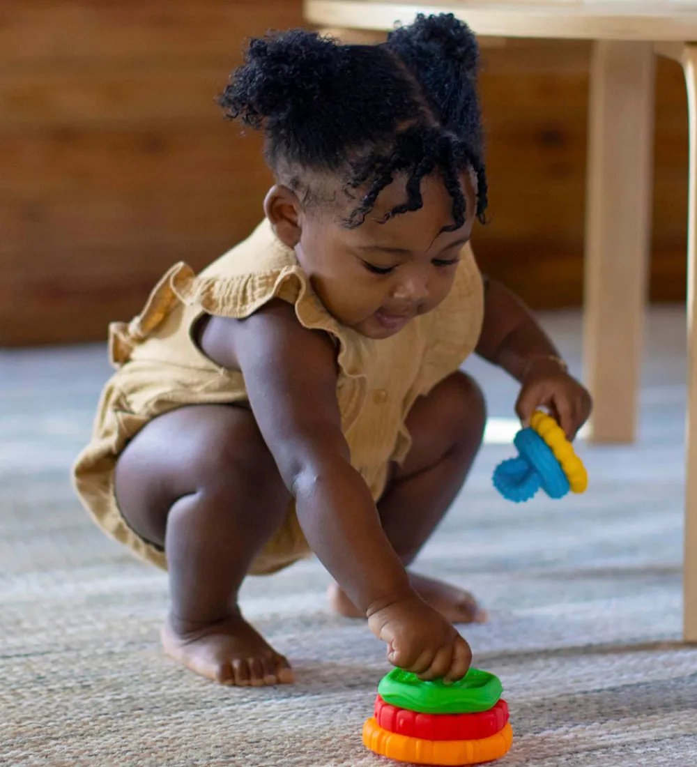 Baby Einstein Stablelegetøj|Bideringe>Stable- og Bidelegetøj - Stack & Teethe - Multi-te