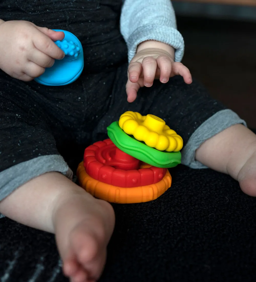 Baby Einstein Stablelegetøj|Bideringe>Stable- og Bidelegetøj - Stack & Teethe - Multi-te