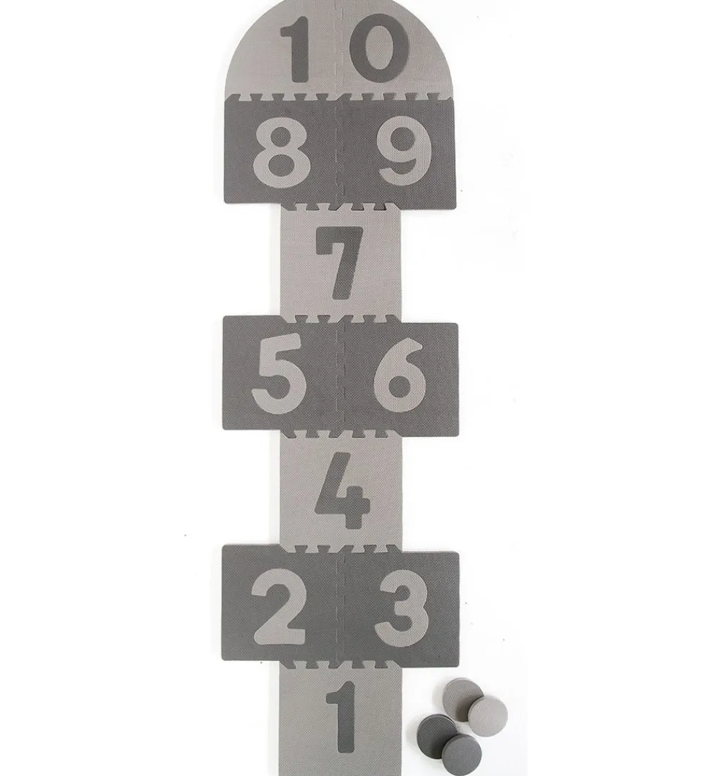 BabyDan Legetæpper Og Legegulve>Hinkeskumgulv - Jump & Play - Assorteret - Grå