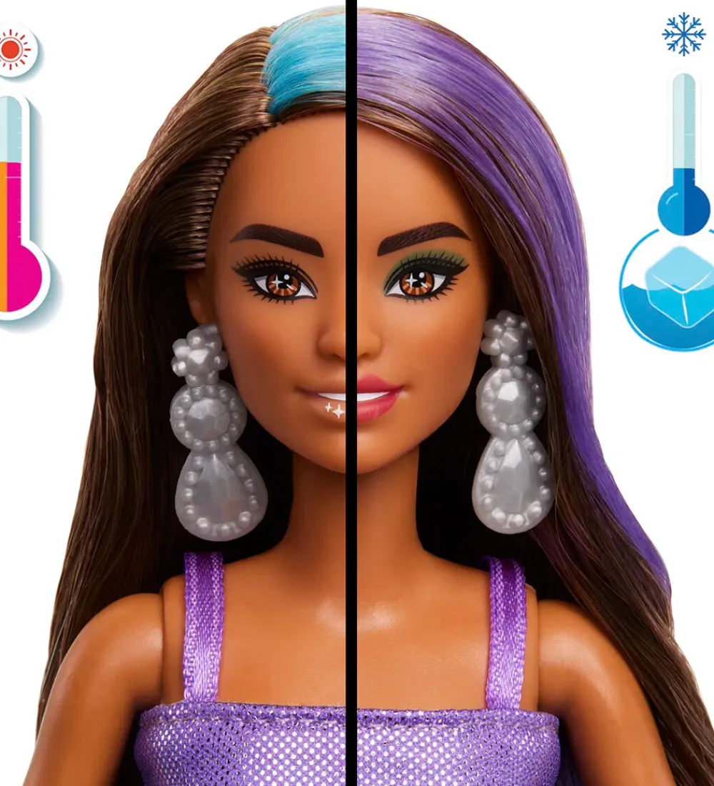 Barbie Dukker Og Tilbehør>Dukke - Glam Party Unboxed Purple Petite Doll