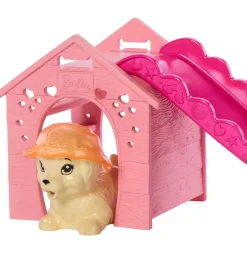 Barbie Dukker Og Tilbehør>Dukkesæt - 30 cm - Puppy Pool Party Aloha Blonde