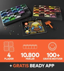 Beady Perler>Basic m. Perleplader - 10.800 perler