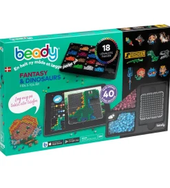 Beady Perler>Fantasy og Dinosaurs m. Perleplader - 4.500 Perler