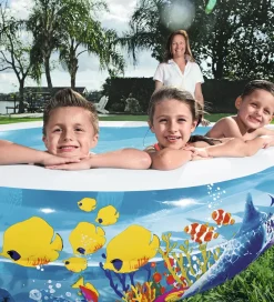Bestway Vandleg|Udeleg Og Udendørs Legetøj>Badebassin - 262 x 157 cm - Fish 'N Friends
