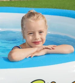 Bestway Udeleg Og Udendørs Legetøj|Vandleg>Badebassin - 196x53cm - Hvid/Blå m. Print