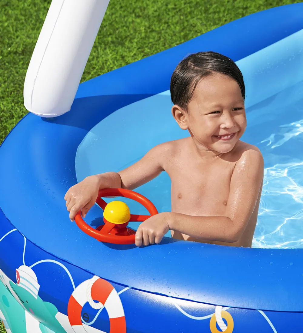 Bestway Vandleg|Udeleg Og Udendørs Legetøj>Badebassin m. Skygge - 213 x 155 cm - Sea Captain