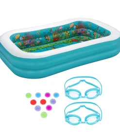 Bestway Vandleg|Udeleg Og Udendørs Legetøj>Badebassin m. Tilbehør - 262 x 175 cm - 3D Undersea Adve