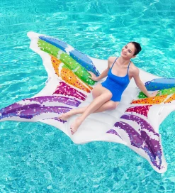 Bestway Udeleg Og Udendørs Legetøj|Strandlegetøj>Flyder - 294x193 cm - Rainbow Butterfly