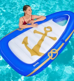 Bestway Udeleg Og Udendørs Legetøj|Strandlegetøj>Flyder - 190x107cm - Nautical Paradise Boat Lounge