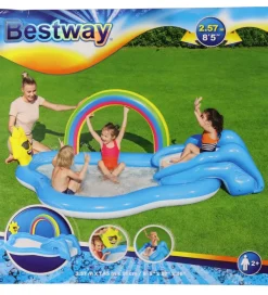 Bestway Vandleg|Badebassin>Legebassin - Rainbow N' Shine - 2.57mx1.45mx91cm