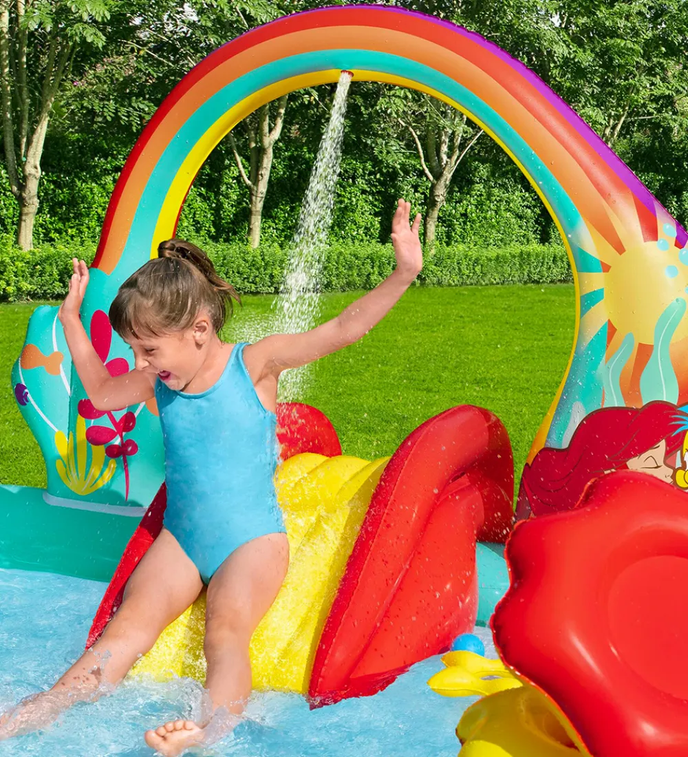 Bestway Udeleg Og Udendørs Legetøj|Vandleg>Legebassin - 221x193x117 cm - Disney - Den Lille Havfrue