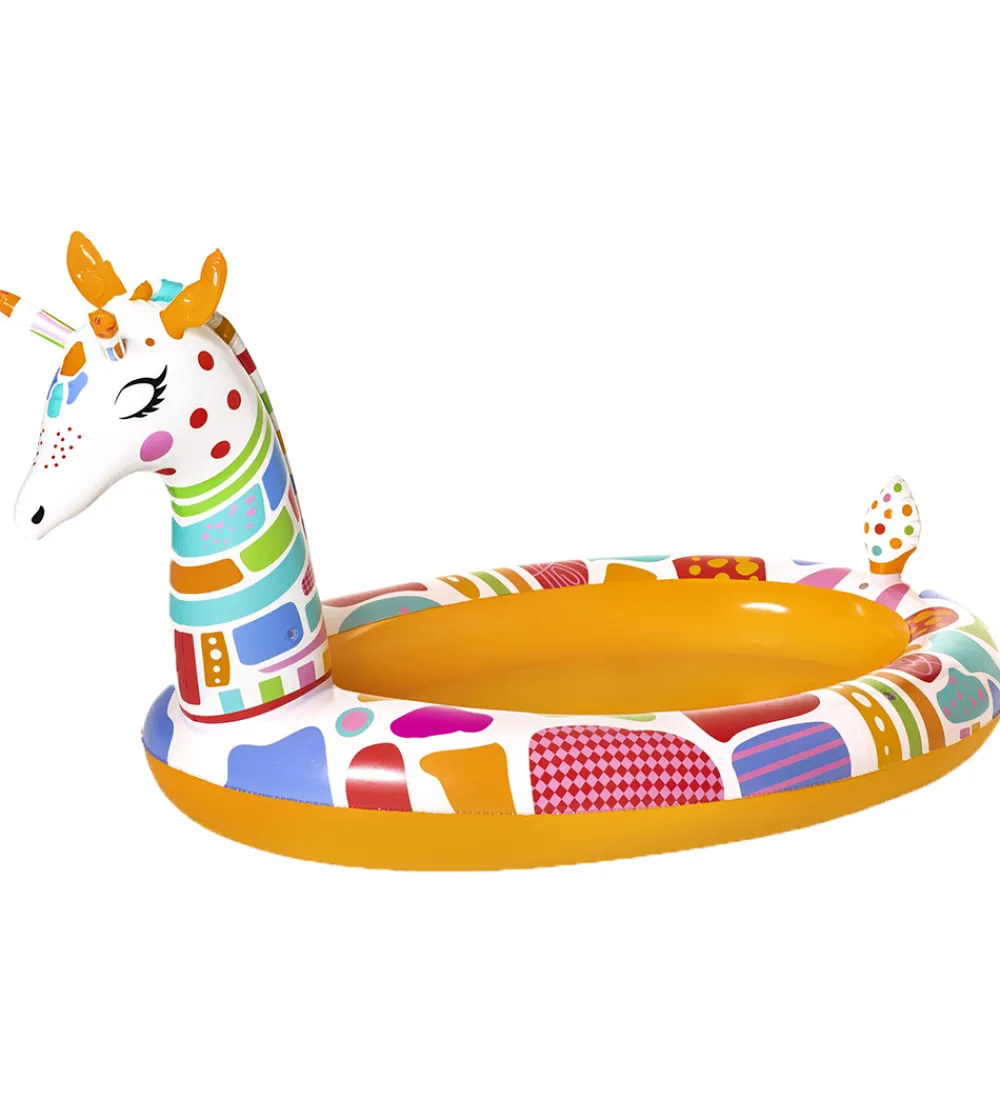 Bestway Udeleg Og Udendørs Legetøj|Vandleg>Sprinklerbassin - 266x157cm - Groovy Giraffe Sprayer